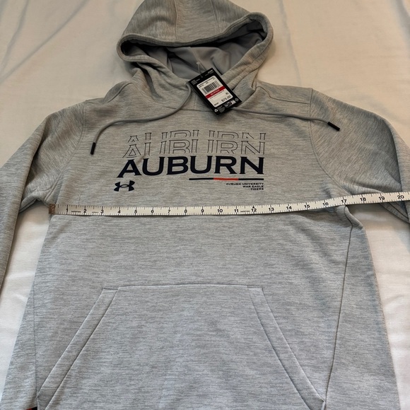 NEW Auburn University Under Armour XS Light Gray Hoodie Sweatshirt War Eagle - Picture 4 of 8